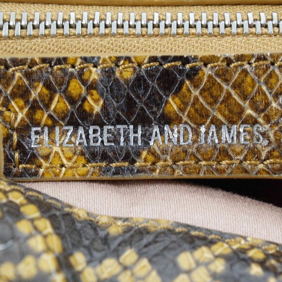 Elizabeth And James 15 X 16 X 3 Brown Reptile Leather Backpack Purse - Picture 5 of 5